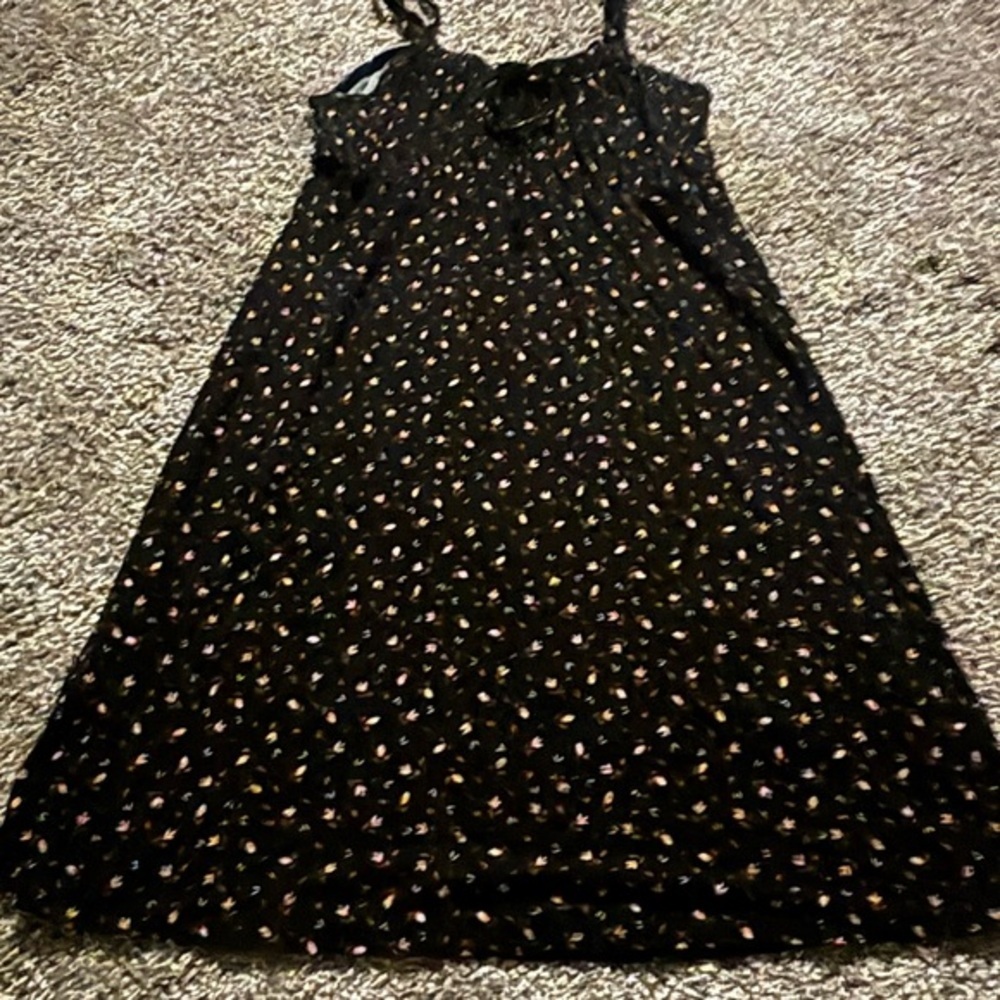 Billabong black with pink Floral sundress size small